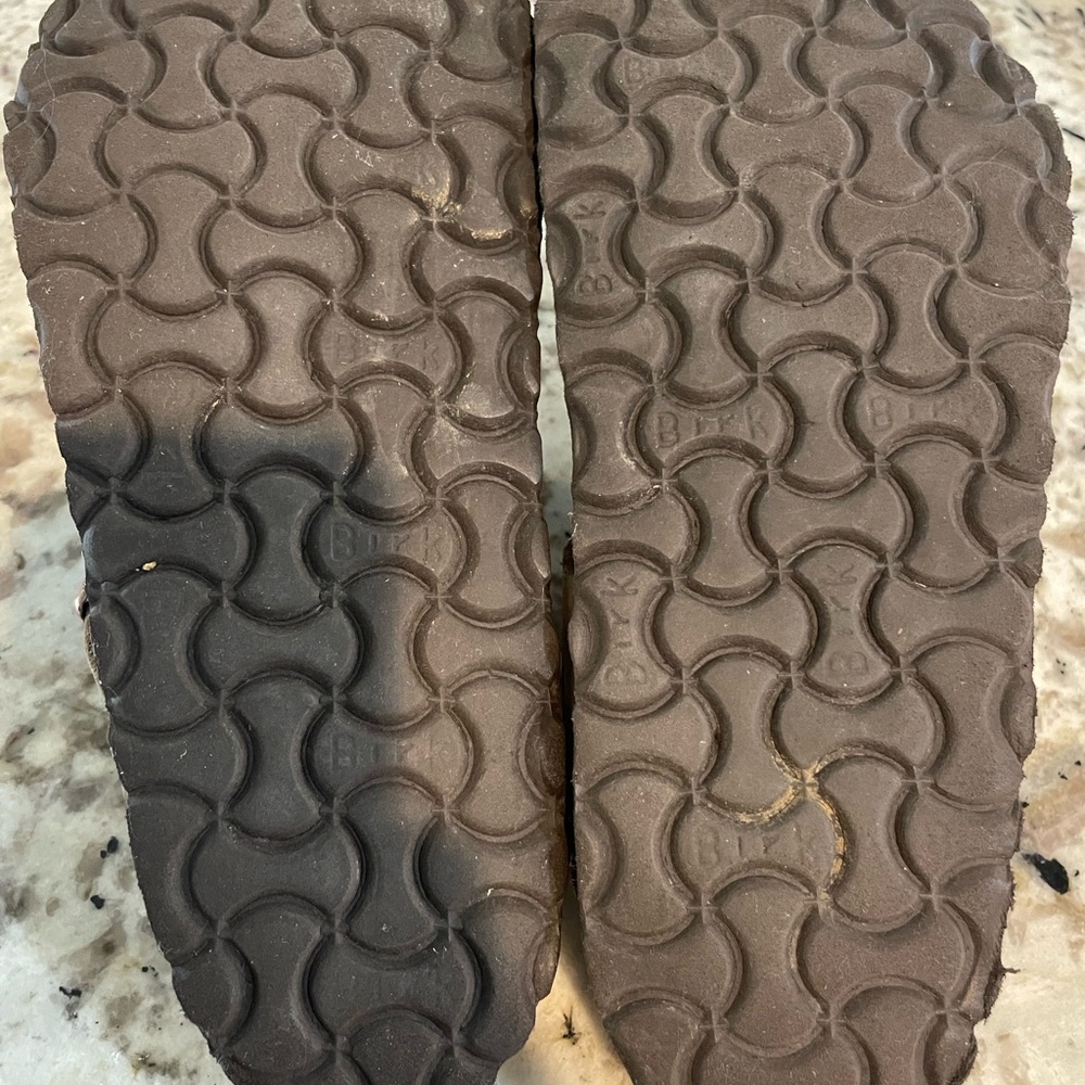 Birkenstock Brown Leather Sandals - Picture 3 of 7